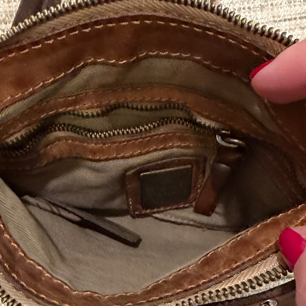 Campomaggi Studded Brown Crossbody Bag - Picture 9 of 11